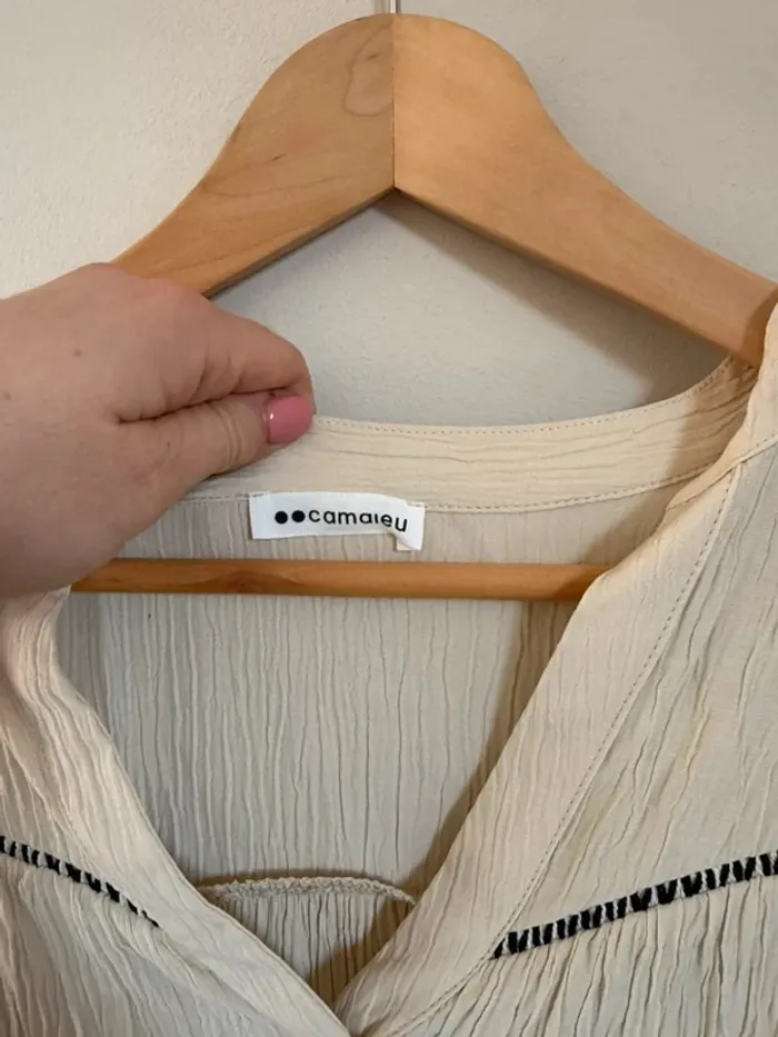 Robe crème Camaïeu - photo numéro 5