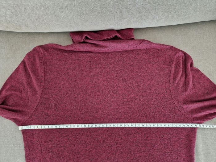 Pull fin col roulé bordeaux Mim - photo numéro 8
