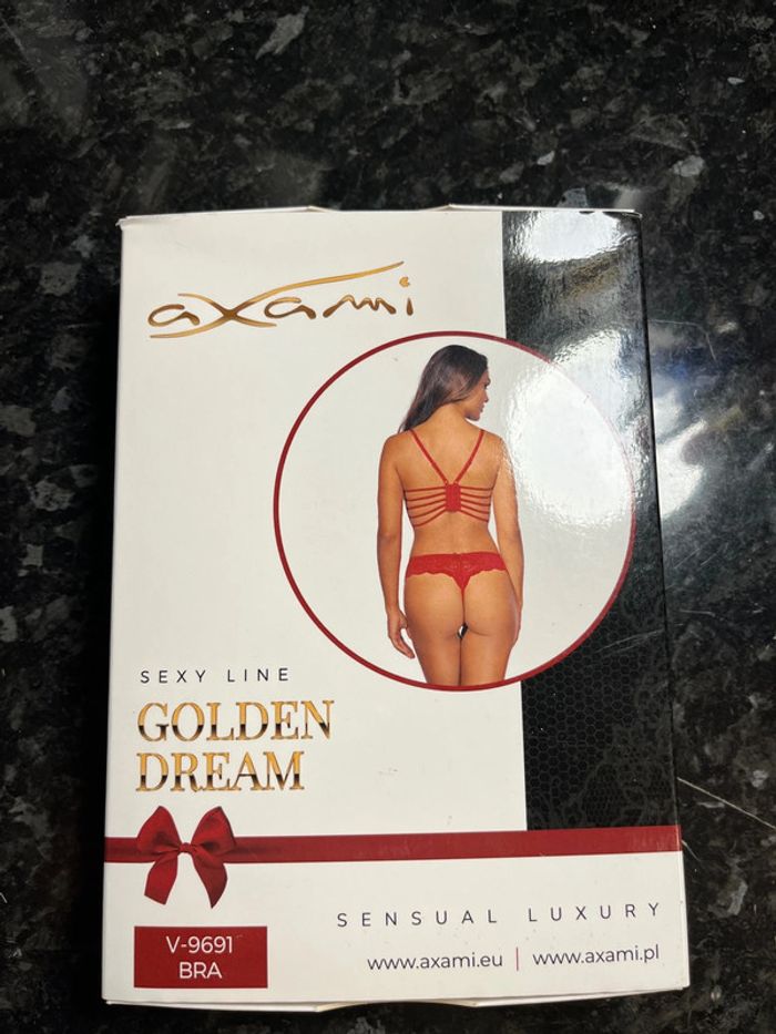 Soutient gorge rouge sexy marque Axami golden dream neuf - photo numéro 2