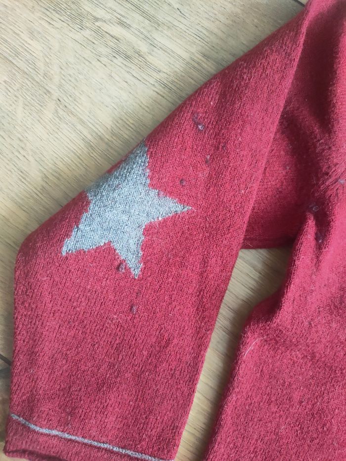 Pull fin bordeaux manches longues bébé garçon 23 mois tape a l'oeil - photo numéro 2