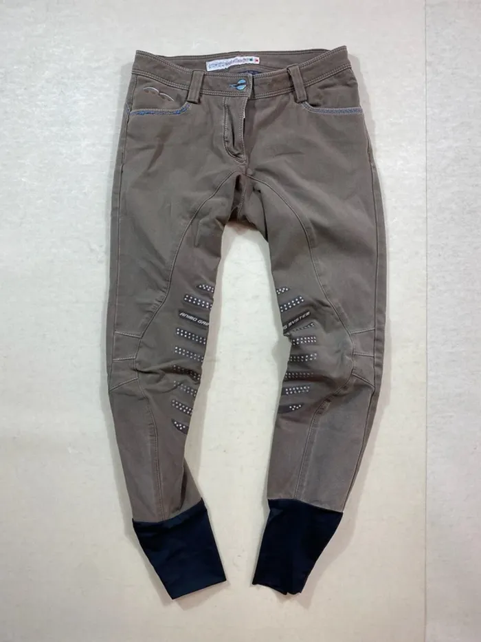 Pantalon équitation Animo Brun XXS Très Bon État - photo numéro 5