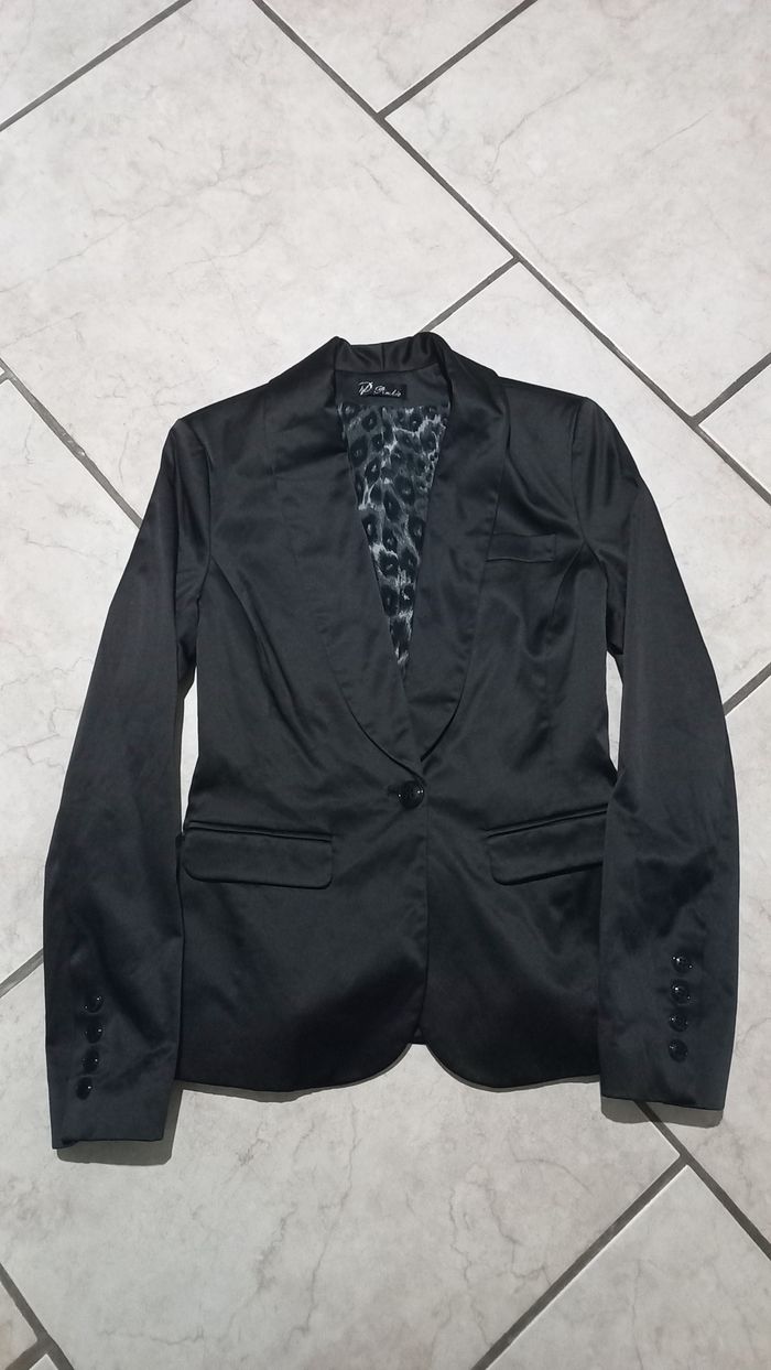 Blazer noir satiné Pimkie