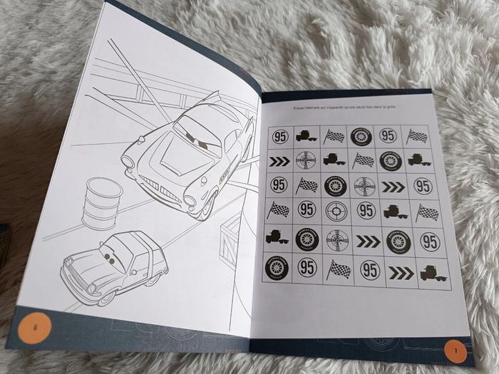 NEUF Mon livre de jeux et de coloriages avec stickers Cars 2 _ Disney X Pixar X Hemma - photo numéro 8