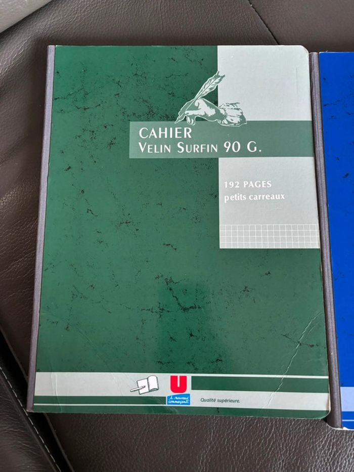 Lot de 2 cahiers grands format Petits carreaux 90 grammes - photo numéro 2