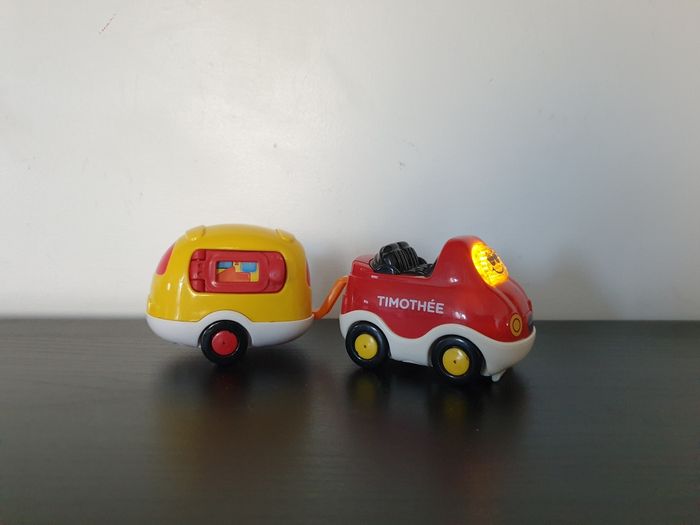 Tut tut bolide composé "Timothée super cabriolet + caravane" VTech - photo numéro 2