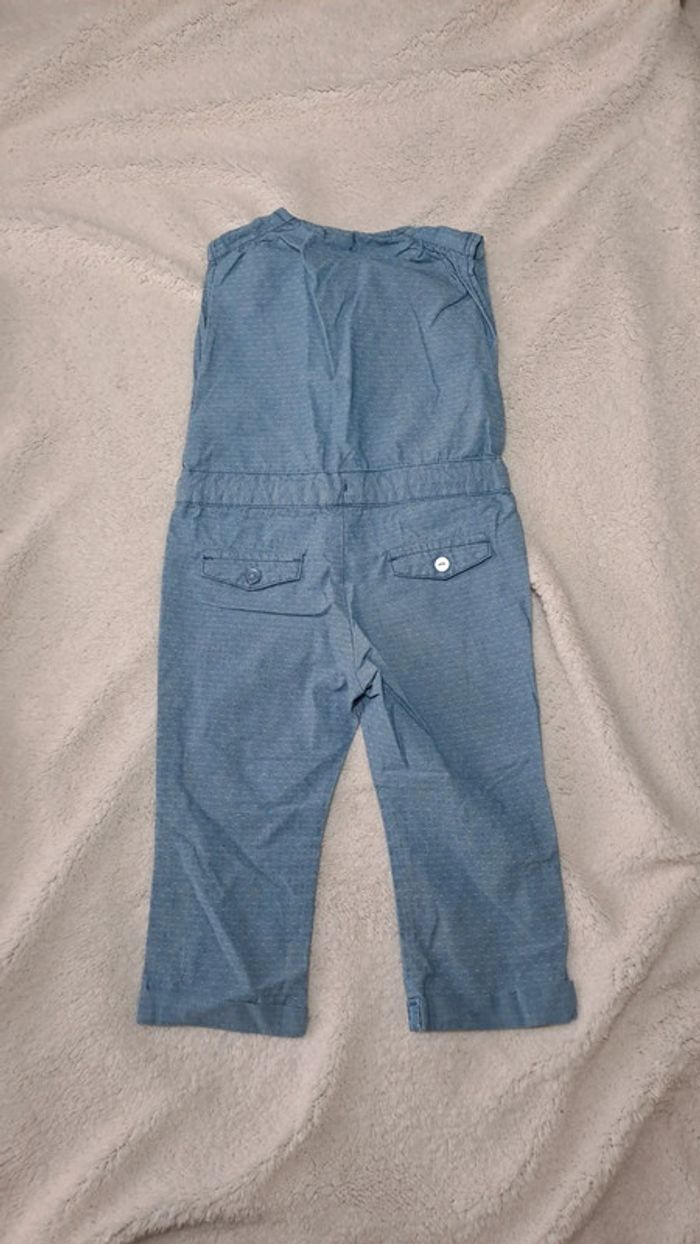 💚Combinaison bleu jean fille – légère et confortable – taille 18 mois - photo numéro 3