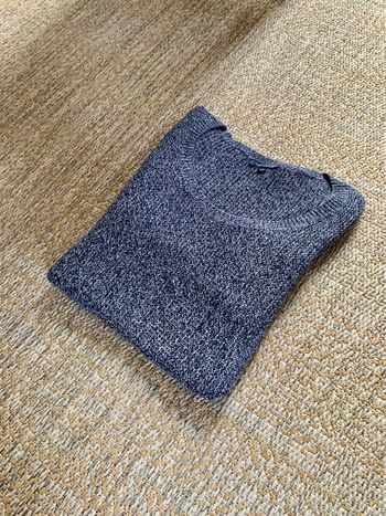 Pull / sweat col V long hiver Tommy Hilfiger en maille gris taille XL