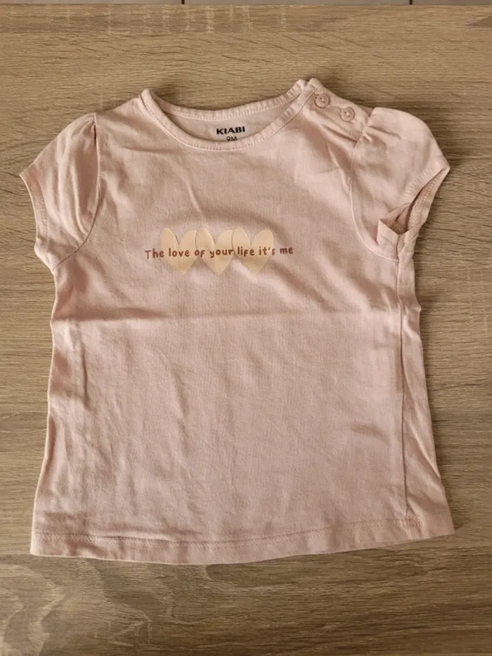 Lot de 4 tee-shirts fille en 9 mois - photo numéro 2