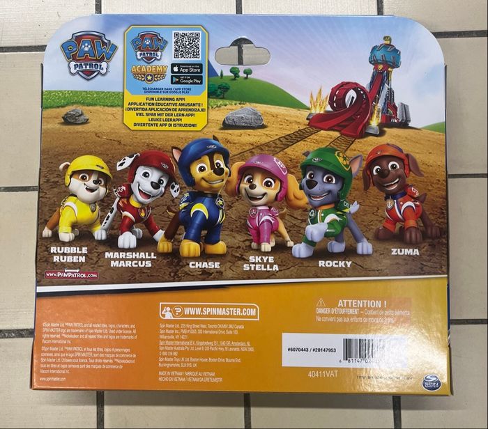 7 figurines La Pat patrouille - photo numéro 2