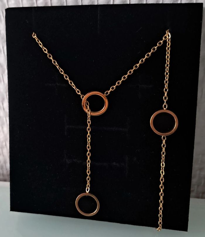 Parure acier inoxydable Collier y - photo numéro 2