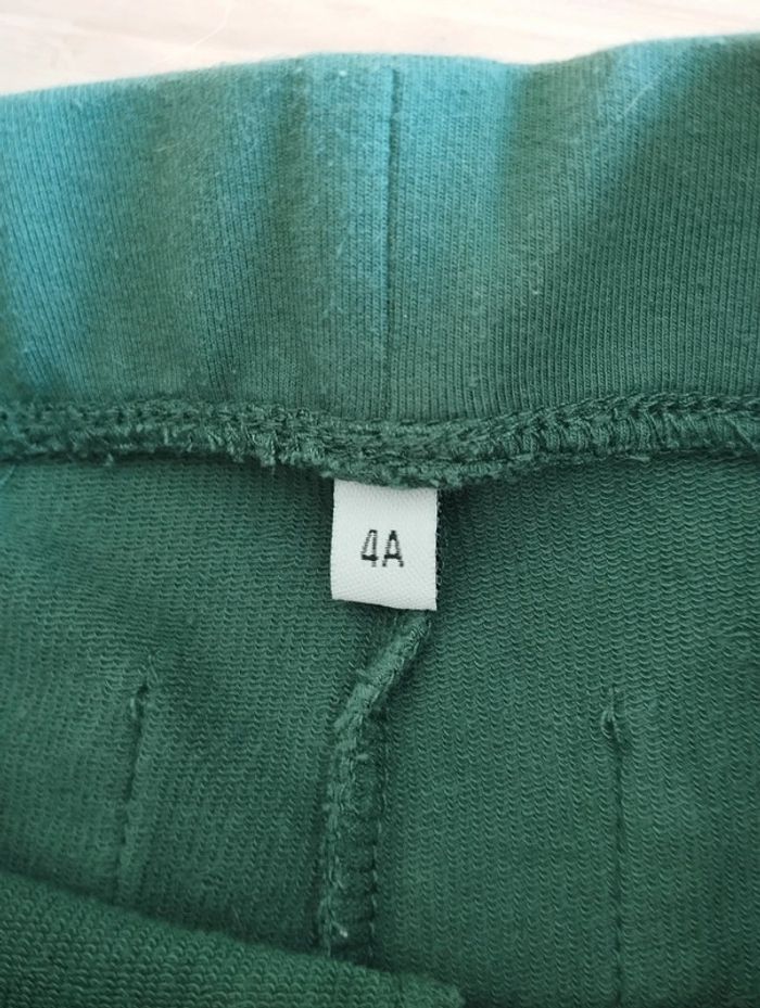 pantalon pattes d'éléphant vert 4 ans neuf - photo numéro 3