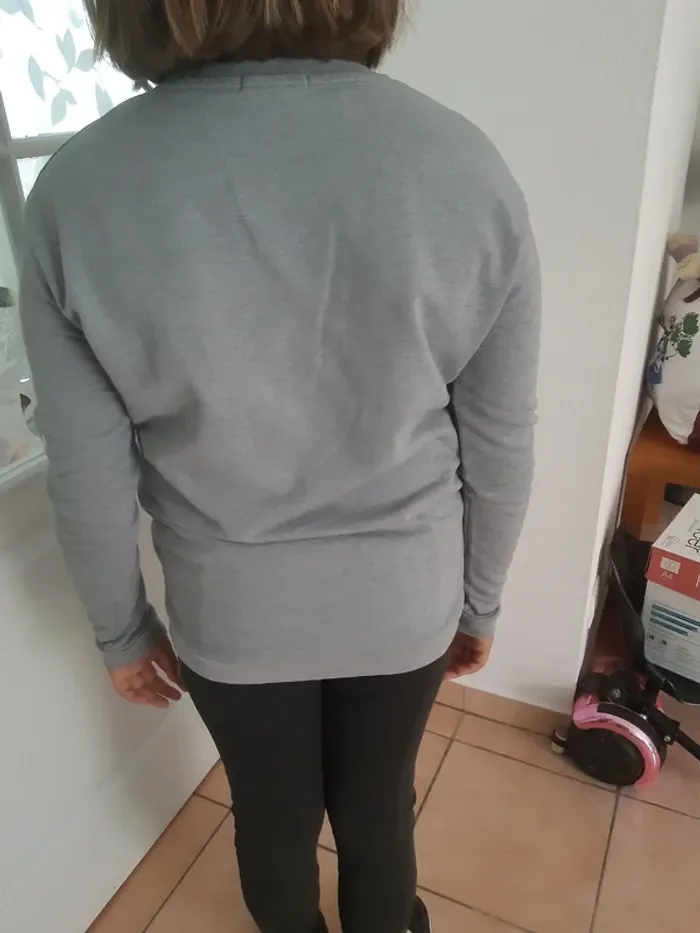 Pull long gris - photo numéro 3