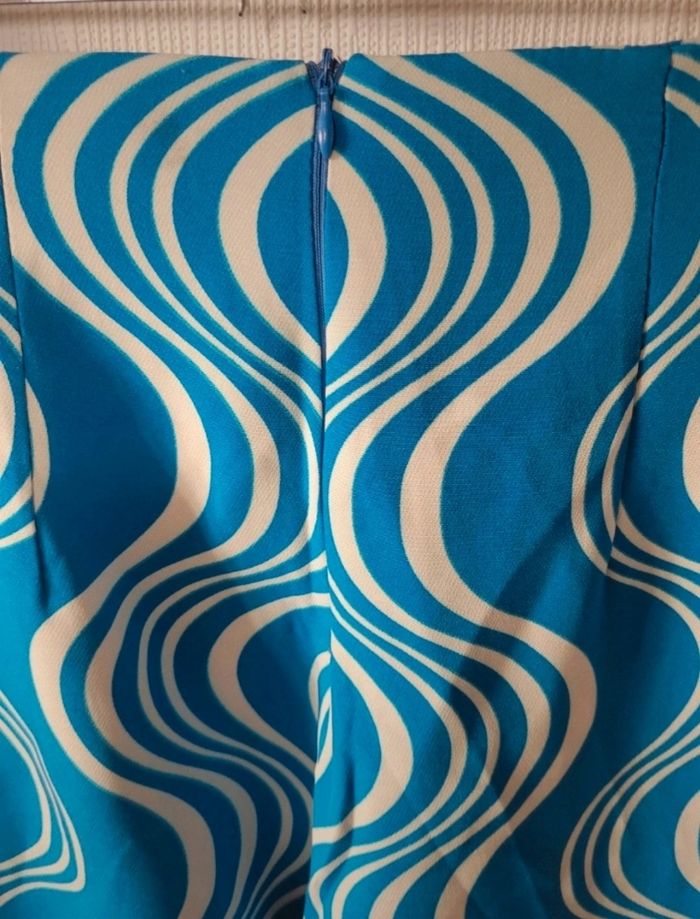 Pantalon bleu et blanc à motifs ample en bas - Taille XS - photo numéro 3