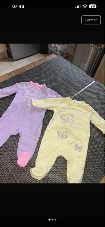 Lot pyjama 1 mois 