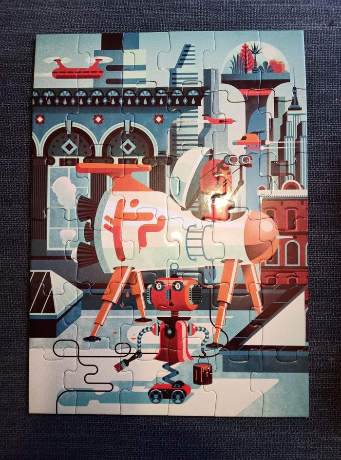 Puzzle Bob, the robot, 36 pièces, Djeco, 4+ - photo numéro 2