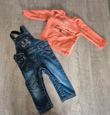 Ensemble pull et salopette 🌸