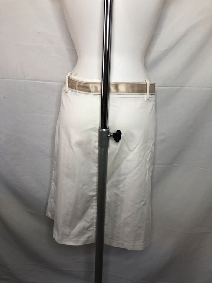 Jupe mi-longue H&M crème taille 36 38 avec ceinture très bon état - photo numéro 3