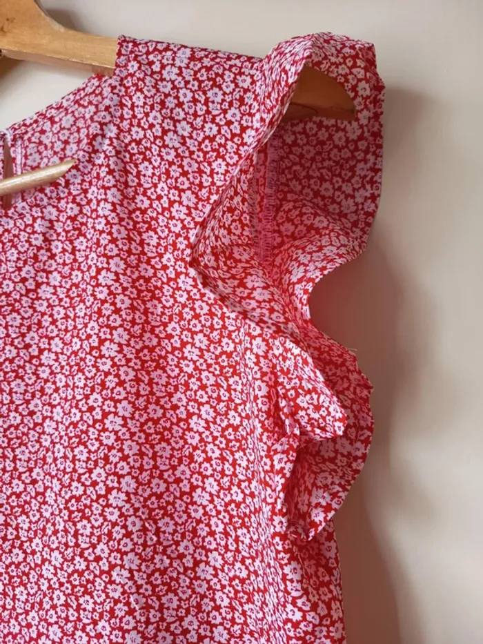 robe été longue manches petits volants (A198) - photo numéro 2