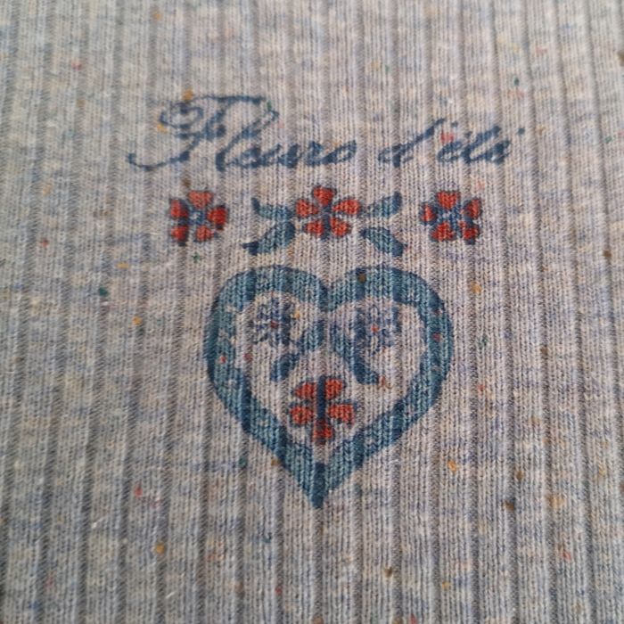 Tee shirt bleu côtelé 4 ans - photo numéro 2