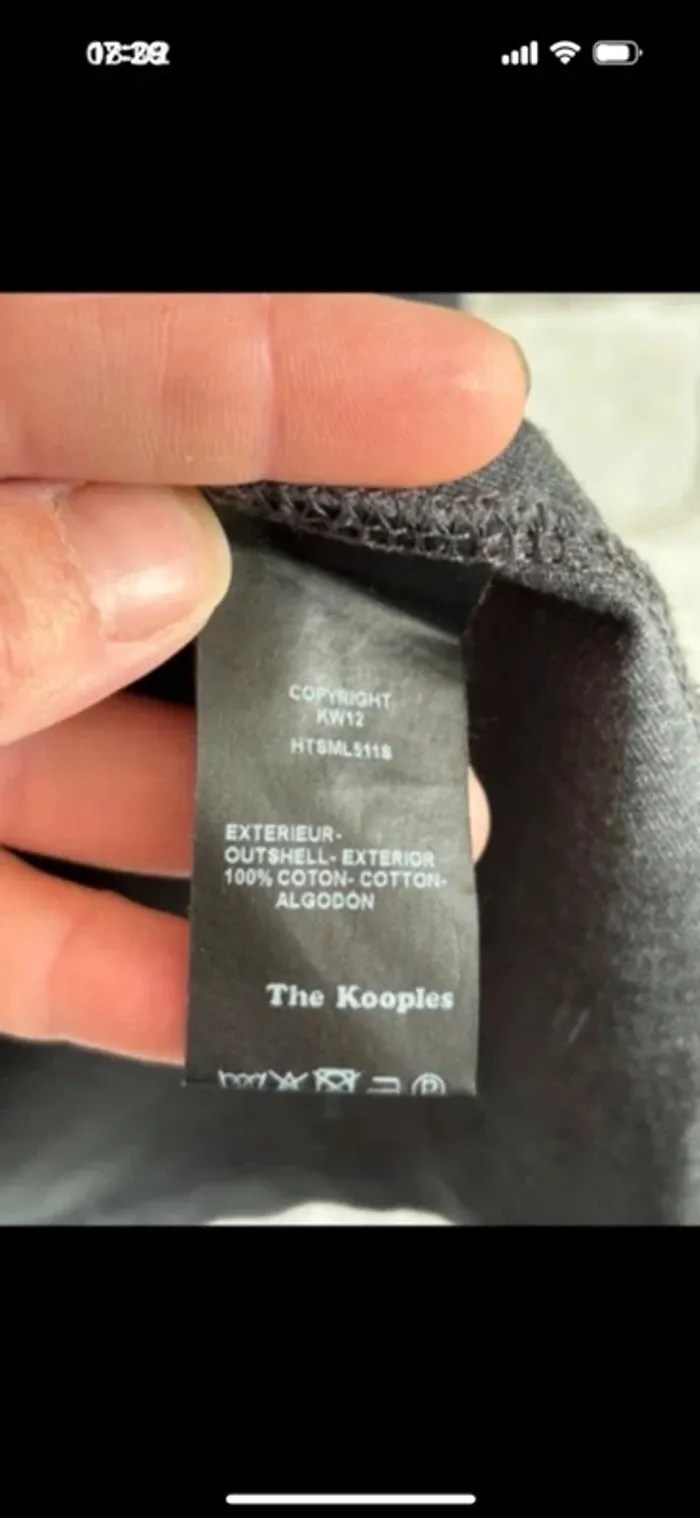 haut manche longue the kooples taille M - photo numéro 4