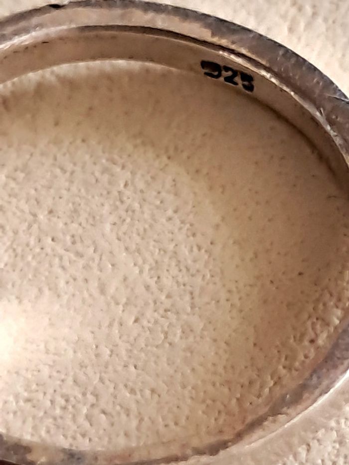 Bague argent solitaire pierre violette - photo numéro 4