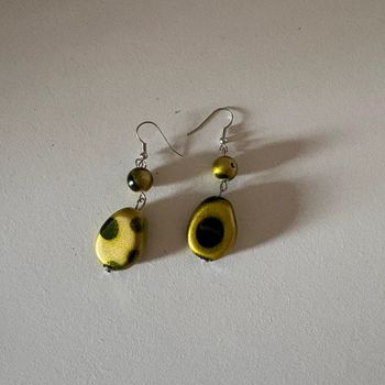Boucles d’oreilles • doré & noir 🌿