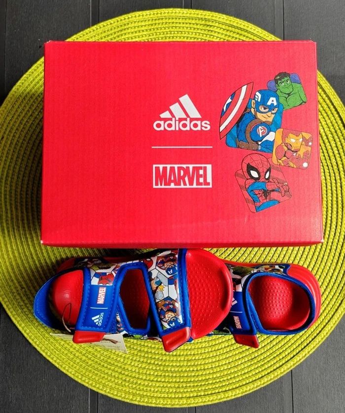 Sandale Rouge Marvel - Adidas, Avengers - Taille 21 - photo numéro 8