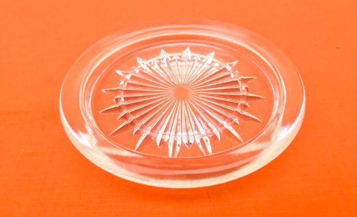 Années 1930 Dessous Bouteille / Carafe Verre taillé transparent - photo numéro 4