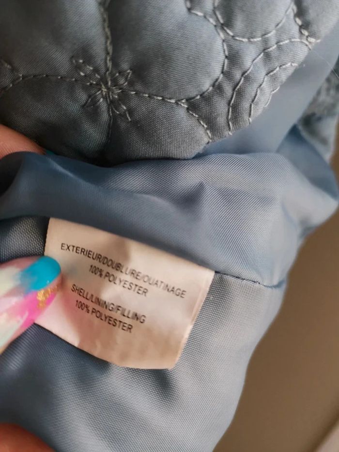 Veste matelassée mi saison couleur bleu taille 46-48 - photo numéro 5