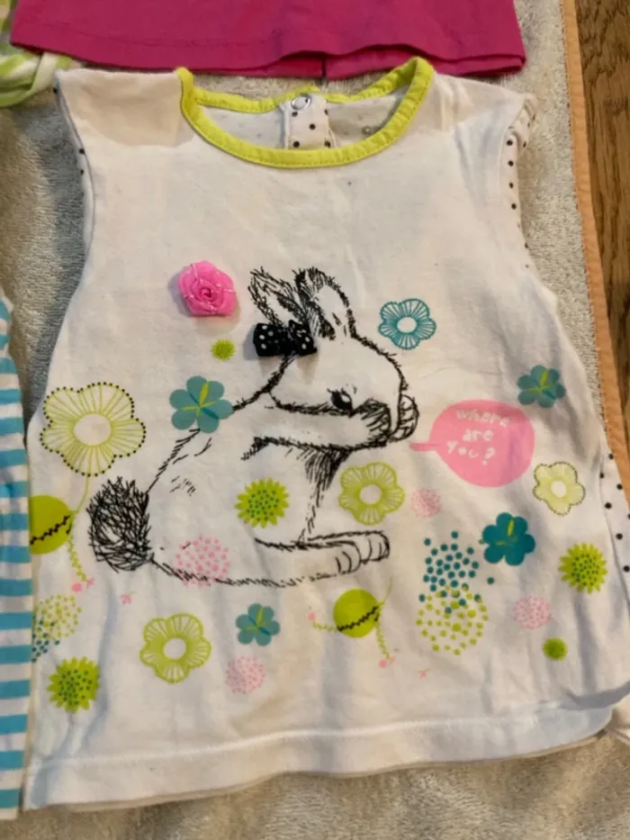 Lot tee-shirts ml 9 mois - photo numéro 5