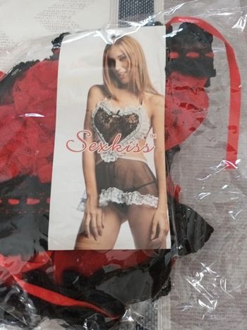 Ensemble sexy rouge et noir