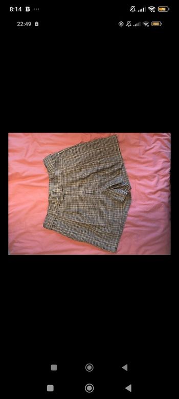 Short à carreaux