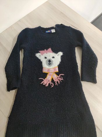 Robe pull hiver chaude ours Lupilu 12/24 mois 86/92