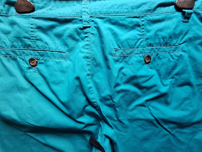 Bermuda turquoise vif en 100 % coton - photo numéro 4