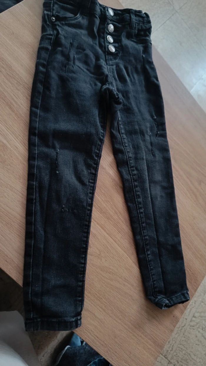 Jean taille haute noir