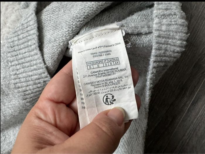 Pull de Noel gris femme S ou 36 Camaieu - photo numéro 4