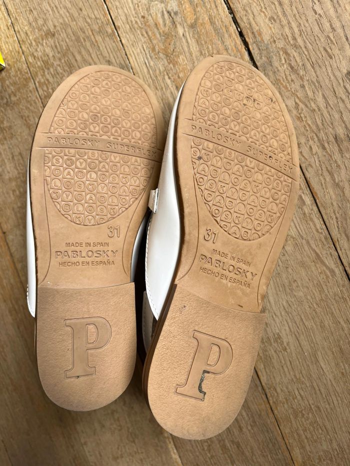 Chaussures vernies blanches Pablosky 31 - photo numéro 7