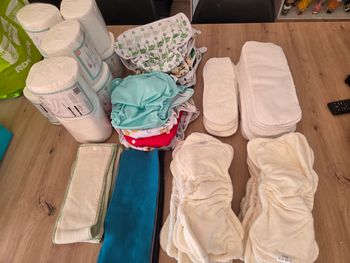 Lot 8  couches lavables TE1 + doublures de la marque B’bies