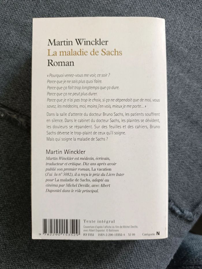 La maladie de Sachs - Martin Winckler - photo numéro 2
