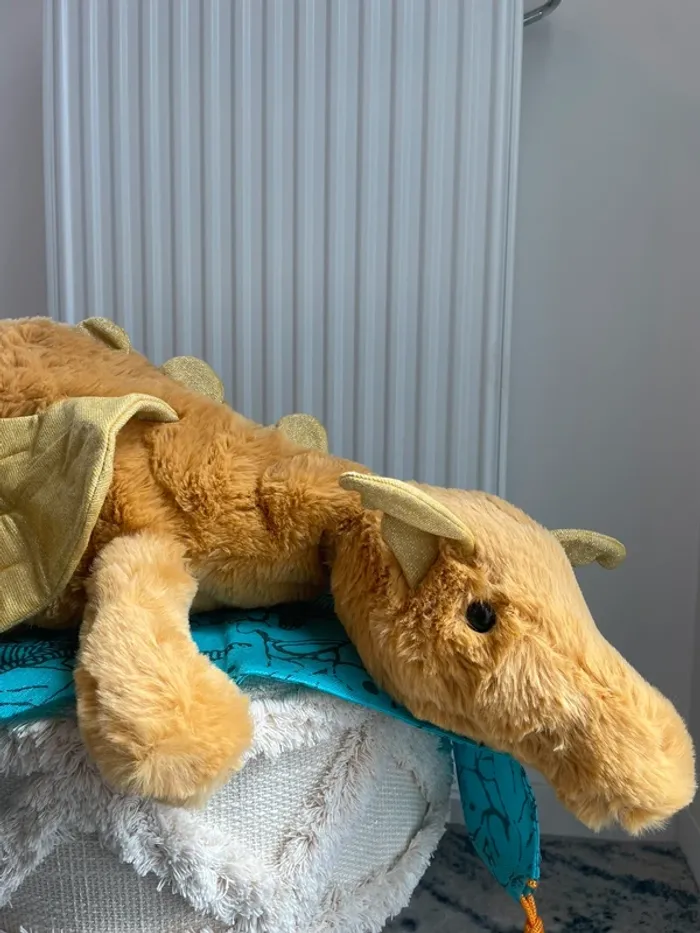 Peluche Jellycat Golden Dragon HUGE 🐉💛 - photo numéro 4