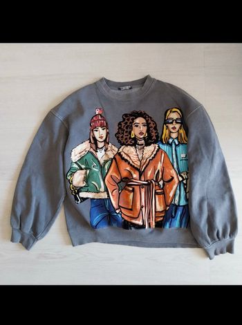 Sweat-shirt Zara Porté deux fois comme neuf Intérieur molletonné