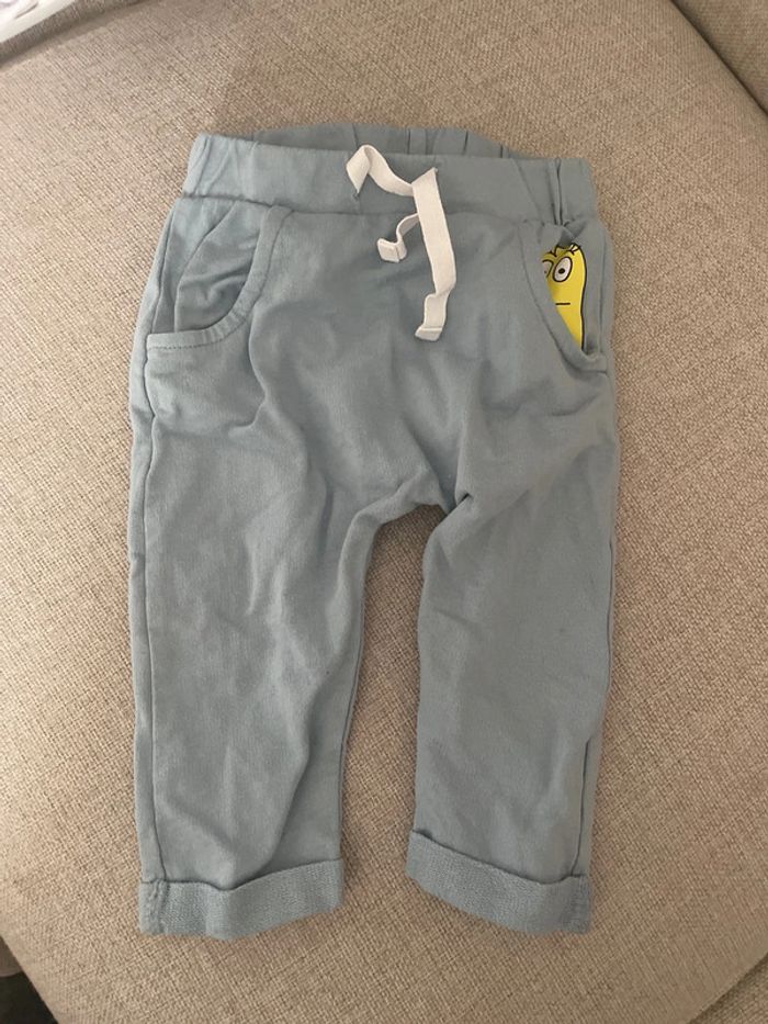 Lot Pantalon jogging barbapapa 9 mois