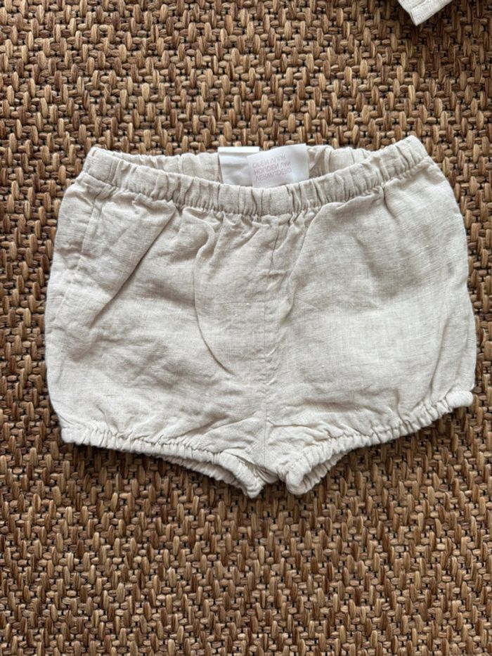 Ensemble lin H&M 62cm - photo numéro 2