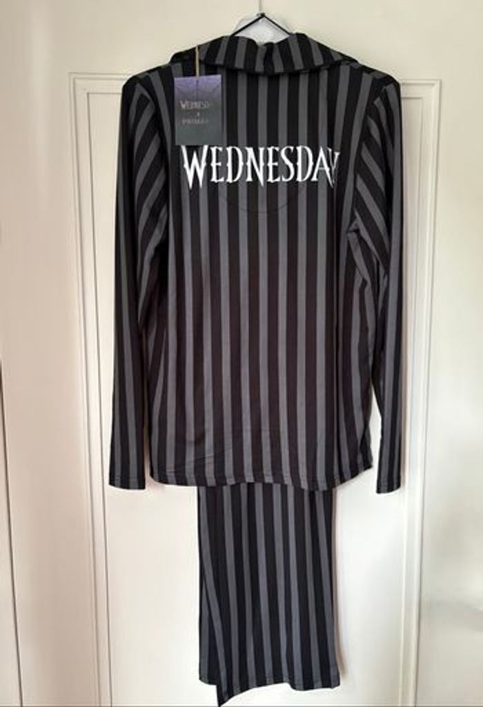 Pyjama boyfriend à rayures Mercredi Wednesday - Taille M