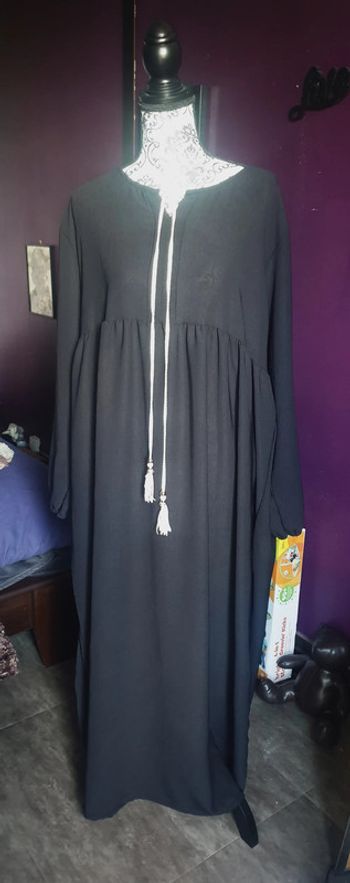 Robe longue noire Grande taille