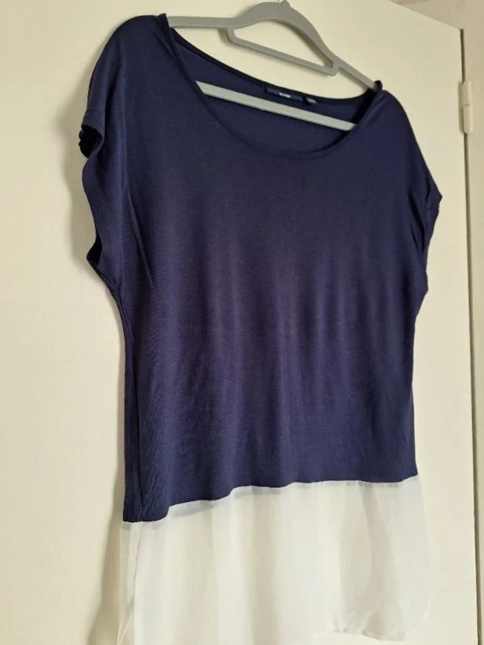 Tee-shirt long bi-matière taille 36 - photo numéro 2