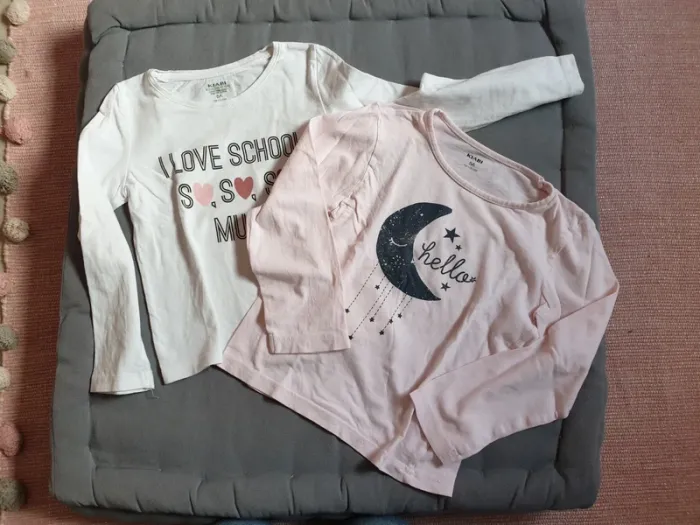 Lot de 2 t Shirts manches longues
