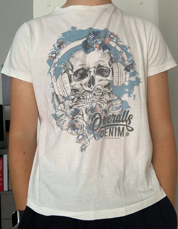 T-shirt manches courtes blanc, imprimé