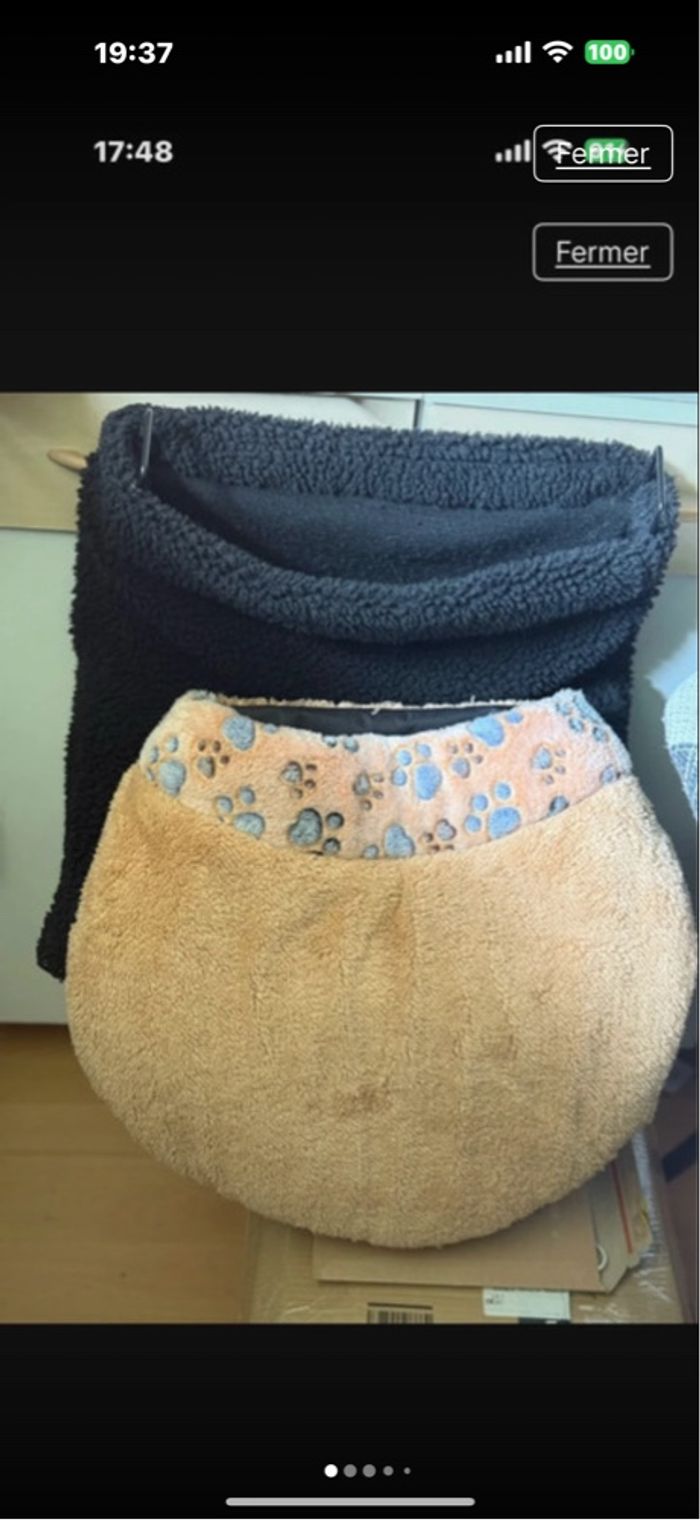 Transat et niche pour chat