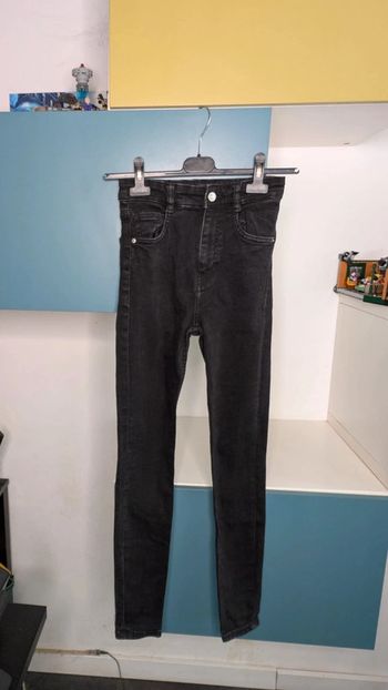 Jean noir Zara, Taille 34, Coupe skinny